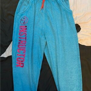 WE-AR lovely Zumba Fitness Blue and Pink Sweatpants